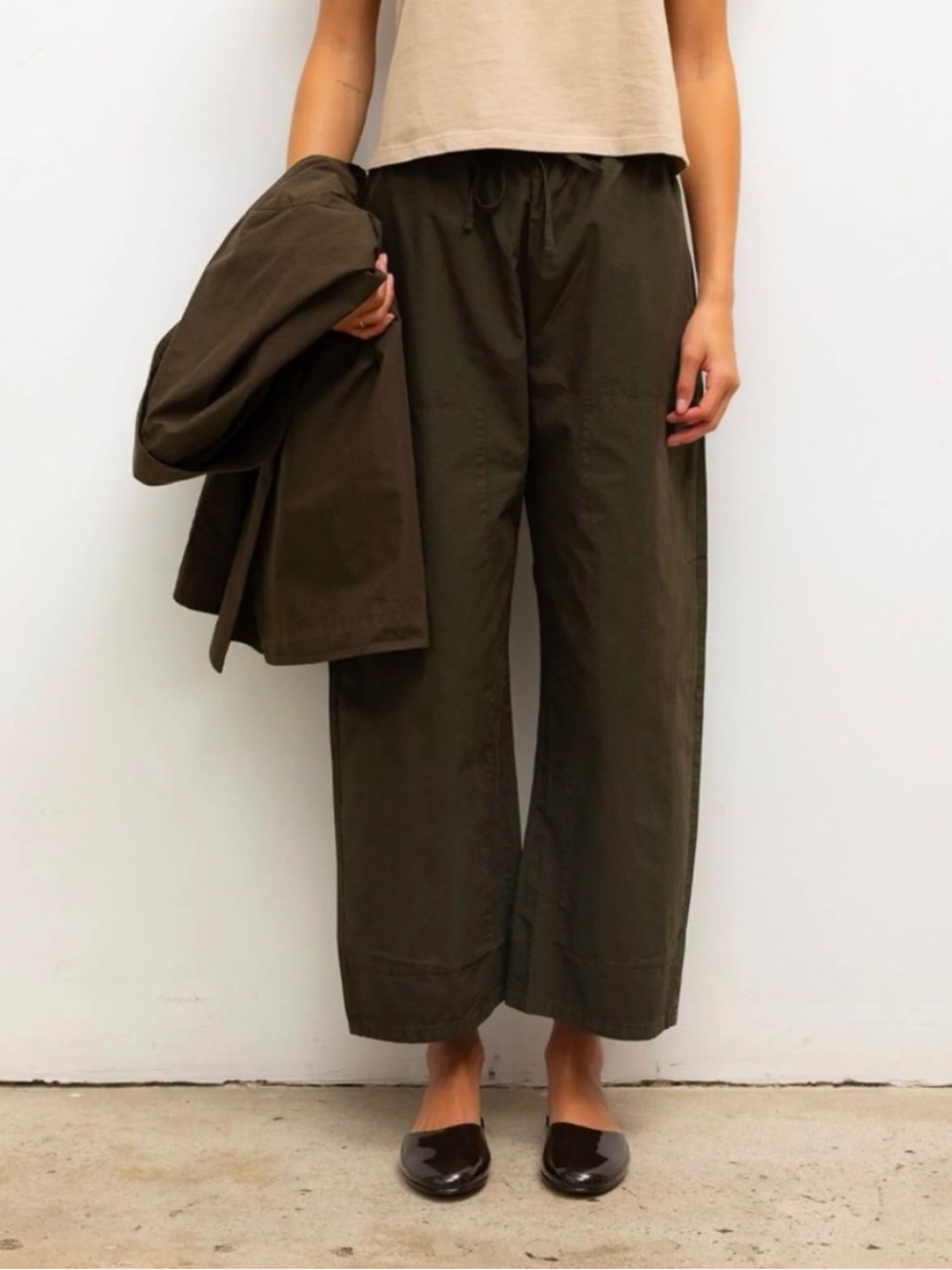 LESET Chocolate KYOTO Carpenter Pants, L